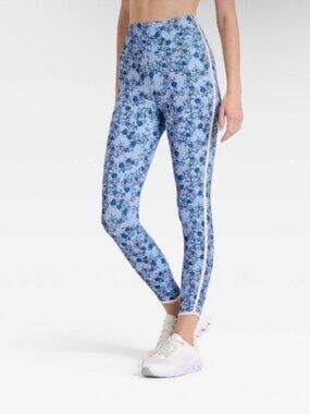 JoyLab Blue Floral High-Waist Performance Leggings